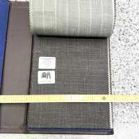 15CN1577 CANONIC カノニコ WOOL SILK&LINEN TROPICAL 茶 ペンシルストライプ[生地] CANONICO(カノニコ) サブ画像