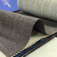15CN1577 CANONIC カノニコ WOOL SILK&LINEN TROPICAL 茶 ペンシルストライプ[生地] CANONICO(カノニコ) サブ画像