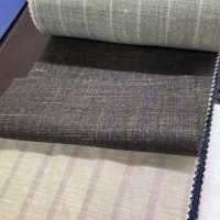15CN1577 CANONIC カノニコ WOOL SILK&LINEN TROPICAL 茶 ペンシルストライプ[生地] CANONICO(カノニコ) サブ画像
