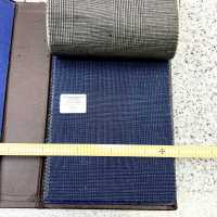 15CN1581 CANONIC カノニコ 21μ WOOL&LINEN TROPICAL 青 グレンチェック[生地] CANONICO(カノニコ) サブ画像