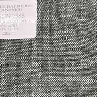 15CN1585 CANONIC カノニコ 21μ WOOL&LINEN TROPICAL 緑 無地[生地] CANONICO(カノニコ) サブ画像