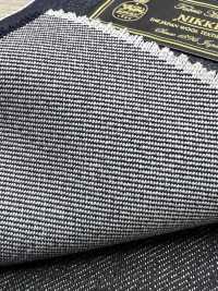 896S4311-38 NIKKE ニッケ WOOL DENIM ネイビー 無地 S140s[生地] ニッケ サブ画像