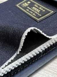 896S4311-38 NIKKE ニッケ WOOL DENIM ネイビー 無地 S140s[生地] ニッケ サブ画像