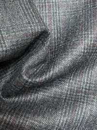 59545-36 25AW HERDREX 【Siro-milled wool】 サイロミルドウール グレー  グレンチェック[生地] 国島株式会社 サブ画像