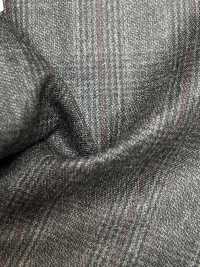 59545-85 25AW HERDREX 【Siro-milled wool】 サイロミルドウール ブラウン  グレンチェック[生地] 国島株式会社 サブ画像