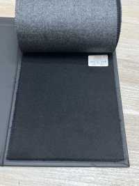 49576-19 25AW HERDREX 【Grace Flannel】 グレイスフランネル ブラック 無地[生地] 国島株式会社 サブ画像
