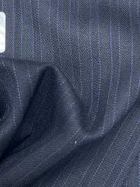 59431-26 25AW BEST SELECTION 【N-STRETCH】エヌストレッチ ネイビーXパープル シャドーストライプ[生地] 国島株式会社 サブ画像