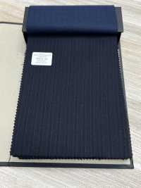 59431-26 25AW BEST SELECTION 【N-STRETCH】エヌストレッチ ネイビーXパープル シャドーストライプ[生地] 国島株式会社 サブ画像