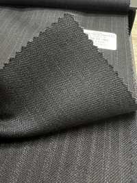 59431-40 25AW BEST SELECTION 【N-STRETCH】エヌストレッチ 濃紺Xパープル シャドーストライプ[生地] 国島株式会社 サブ画像