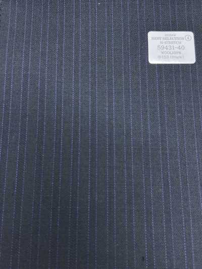 59431-40 26AW BEST SELECTION 【N-STRETCH】エヌストレッチ 濃紺Xパープル シャドーストライプ