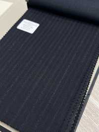 59432-24 25AW BEST SELECTION 【N-STRETCH】エヌストレッチ ネイビー シャドーストライプ[生地] 国島株式会社 サブ画像