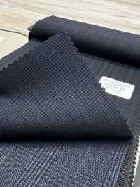59432-38 25AW BEST SELECTION 【N-STRETCH】エヌストレッチ チャコールグレー シャドーストライプ[生地] 国島株式会社 サブ画像