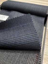 59433-36 25AW BEST SELECTION 【N-STRETCH】エヌストレッチ ネイビー グレンチェック[生地] 国島株式会社 サブ画像