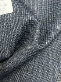 59433-36 25AW BEST SELECTION 【N-STRETCH】エヌストレッチ ネイビー グレンチェック[生地] 国島株式会社 サブ画像