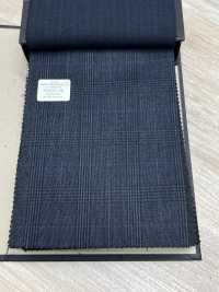 59433-36 25AW BEST SELECTION 【N-STRETCH】エヌストレッチ ネイビー グレンチェック[生地] 国島株式会社 サブ画像