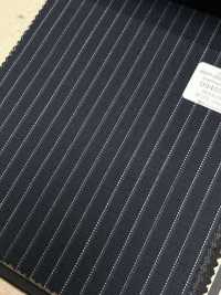 09405-26 25AW BEST SELECTION 【traditional fabric】トラディショナルファブリック 撥水ストレッチ ネイビー ストライプ[生地] 国島株式会社 サブ画像