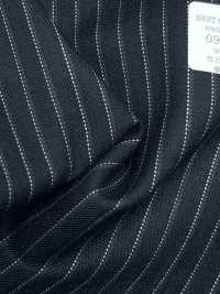 09405-26 25AW BEST SELECTION 【traditional fabric】トラディショナルファブリック 撥水ストレッチ ネイビー ストライプ[生地] 国島株式会社 サブ画像
