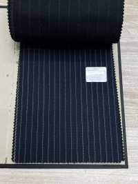 09405-26 25AW BEST SELECTION 【traditional fabric】トラディショナルファブリック 撥水ストレッチ ネイビー ストライプ[生地] 国島株式会社 サブ画像