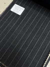 09406-40 25AW BEST SELECTION 【traditional fabric】トラディショナルファブリック 撥水ストレッチ グレー ストライプ[生地] 国島株式会社 サブ画像