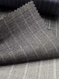 09406-40 25AW BEST SELECTION 【traditional fabric】トラディショナルファブリック 撥水ストレッチ グレー ストライプ[生地] 国島株式会社 サブ画像