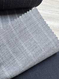 09407-47 25AW BEST SELECTION 【traditional fabric】トラディショナルファブリック 撥水ストレッチ ライトグレー ストライプ[生地] 国島株式会社 サブ画像