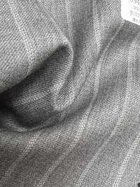09407-47 25AW BEST SELECTION 【traditional fabric】トラディショナルファブリック 撥水ストレッチ ライトグレー ストライプ[生地] 国島株式会社 サブ画像