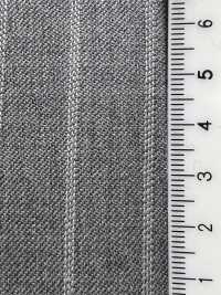 09407-47 25AW BEST SELECTION 【traditional fabric】トラディショナルファブリック 撥水ストレッチ ライトグレー ストライプ[生地] 国島株式会社 サブ画像