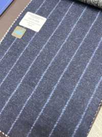 55CN5506 CANONICO(カノニコ) JERSEY WORSTED FLANNEL ネイビー チョークストライプ[生地] CANONICO(カノニコ) サブ画像