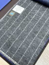 55CN5507 CANONICO(カノニコ) JERSEY WORSTED FLANNEL グレー チョークストライプ[生地] CANONICO(カノニコ) サブ画像