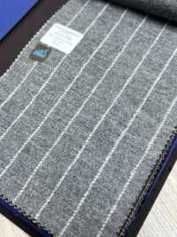 55CN5508 CANONICO(カノニコ) JERSEY WORSTED FLANNEL ライトグレー チョークストライプ[生地] CANONICO(カノニコ) サブ画像