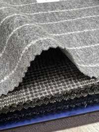 55CN5508 CANONICO(カノニコ) JERSEY WORSTED FLANNEL ライトグレー チョークストライプ[生地] CANONICO(カノニコ) サブ画像