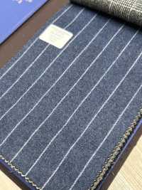 55CN5511 CANONICO(カノニコ) FLANNEL 120’S ブルー ストライプ[生地] CANONICO(カノニコ) サブ画像