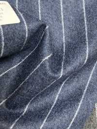 55CN5511 CANONICO(カノニコ) FLANNEL 120’S ブルー ストライプ[生地] CANONICO(カノニコ) サブ画像