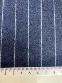 55CN5511 CANONICO(カノニコ) FLANNEL 120’S ブルー ストライプ[生地] CANONICO(カノニコ) サブ画像