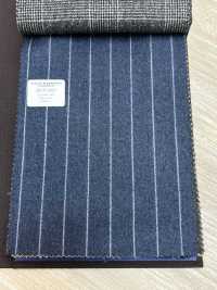 55CN5511 CANONICO(カノニコ) FLANNEL 120’S ブルー ストライプ[生地] CANONICO(カノニコ) サブ画像