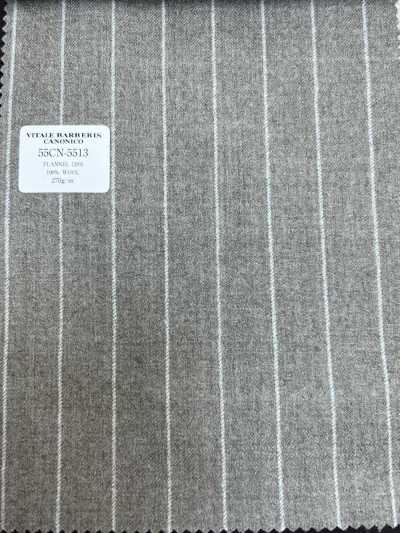 CANONICO(カノニコ) FLANNEL 120’S ベージュ ストライプ