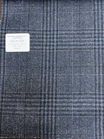 CANONICO(カノニコ) 21μ MOULINE' SAXONY ネイビー グレンチェック