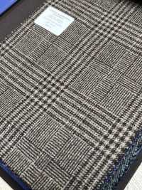55CN5521 CANONICO(カノニコ) 21μ MOULINE' SAXONY ブラウン グレンチェック[生地] CANONICO(カノニコ) サブ画像