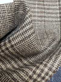 55CN5521 CANONICO(カノニコ) 21μ MOULINE' SAXONY ブラウン グレンチェック[生地] CANONICO(カノニコ) サブ画像