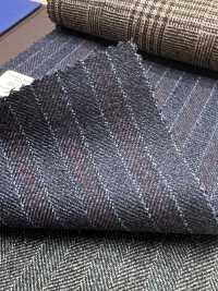 55CN5522 CANONICO(カノニコ) 21μ MOULINE' SAXONY ネイビー オルタネイトストライプ[生地] CANONICO(カノニコ) サブ画像