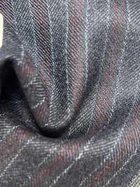 55CN5522 CANONICO(カノニコ) 21μ MOULINE' SAXONY ネイビー オルタネイトストライプ[生地] CANONICO(カノニコ) サブ画像