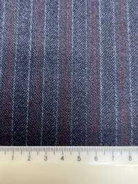 55CN5522 CANONICO(カノニコ) 21μ MOULINE' SAXONY ネイビー オルタネイトストライプ[生地] CANONICO(カノニコ) サブ画像