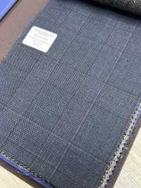 55CN5524 CANONICO(カノニコ) TRADITIONAL WORSTED 21μ ネイビー グレンチェック[生地] CANONICO(カノニコ) サブ画像