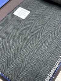 55CN5529 CANONICO(カノニコ) TRADITIONAL WORSTED 21μ ダークグリーン ストライプ[生地] CANONICO(カノニコ) サブ画像