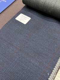 55CN5530 CANONICO(カノニコ) PERENNIAL SUPER110'S ネイビーXワイン グレンチェック[生地] CANONICO(カノニコ) サブ画像