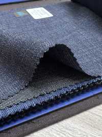 55CN5557 CANONICO(カノニコ) NATURAL STRETCH GRAFFITTI ネイビー メランジ調[生地] CANONICO(カノニコ) サブ画像