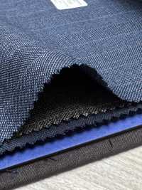 55CN5566 CANONICO(カノニコ) TRADITIONAL WORSTED 21μ ネイビー オルタネイトストライプ[生地] CANONICO(カノニコ) サブ画像