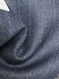 55CN5566 CANONICO(カノニコ) TRADITIONAL WORSTED 21μ ネイビー オルタネイトストライプ[生地] CANONICO(カノニコ) サブ画像