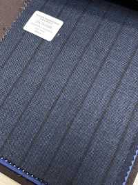 55CN5568 CANONICO(カノニコ) TRADITIONAL WORSTED 21μ ネイビー ストライプ[生地] CANONICO(カノニコ) サブ画像