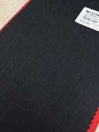 5MK0160 MIYUKI EVER WOOL（ミユキ・エバーウール） ストライプ ダークネイビー[生地] 御幸毛織(ミユキ) サブ画像